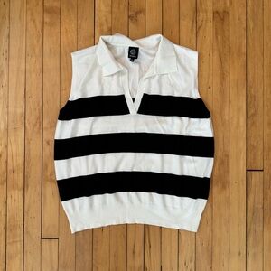 Collared sweater vest